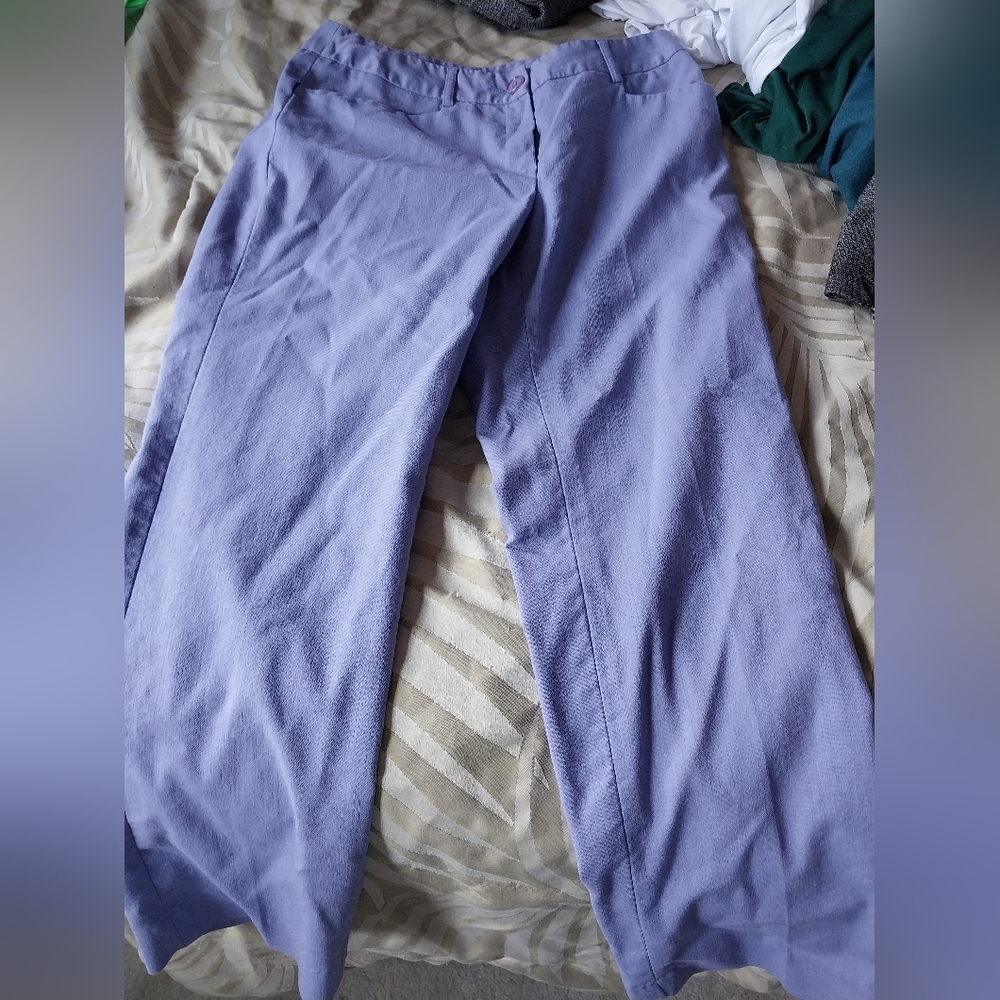 Women's Willi Smith Purple Pants, Size 4